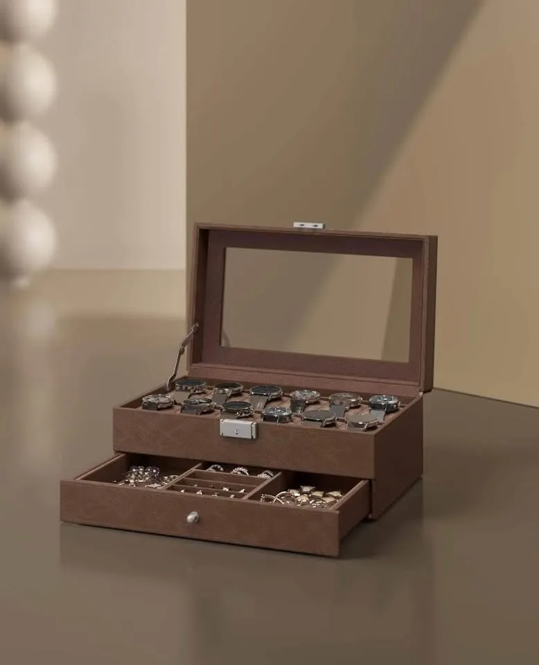 Premium 12-Slot Watch Box – Elegant & Protective! ✨ image indicator(4)