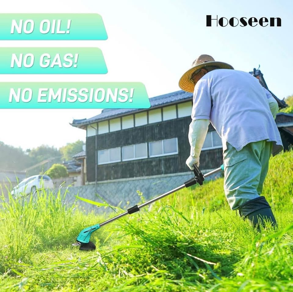 Cordless Grass Trimmer – HooSeen 12V with Battery - photo 4