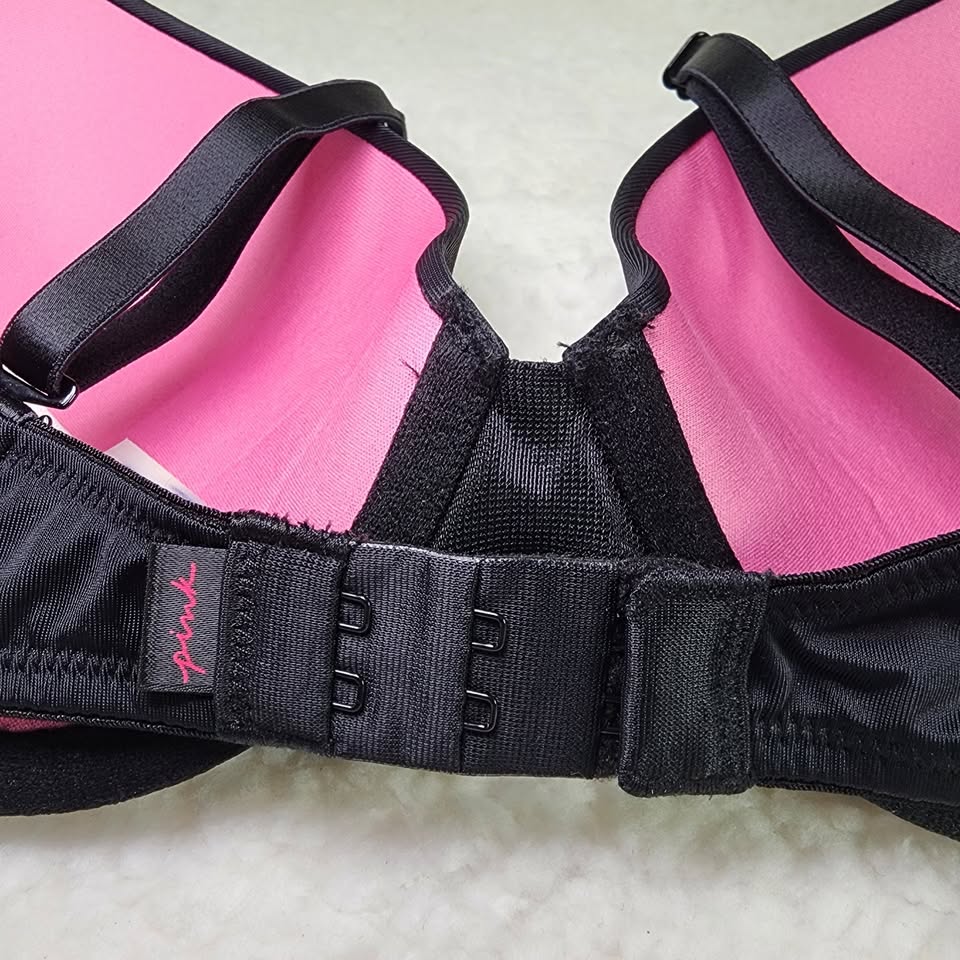 32D Pink Victorias Secret Wear Everywhere Push-Up Black Bra - photo 2