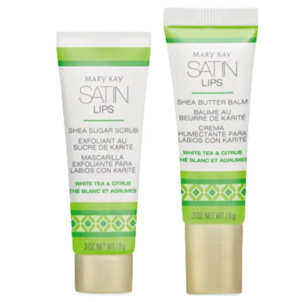 Mary Kay White Tea & Citrus Satin Lips® Set, Scrub and Balm