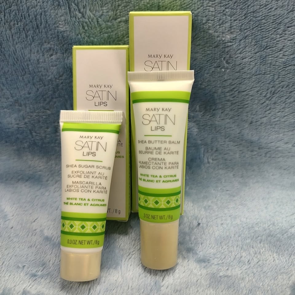Mary Kay White Tea & Citrus Satin Lips® Set, Scrub and Balm - photo 2
