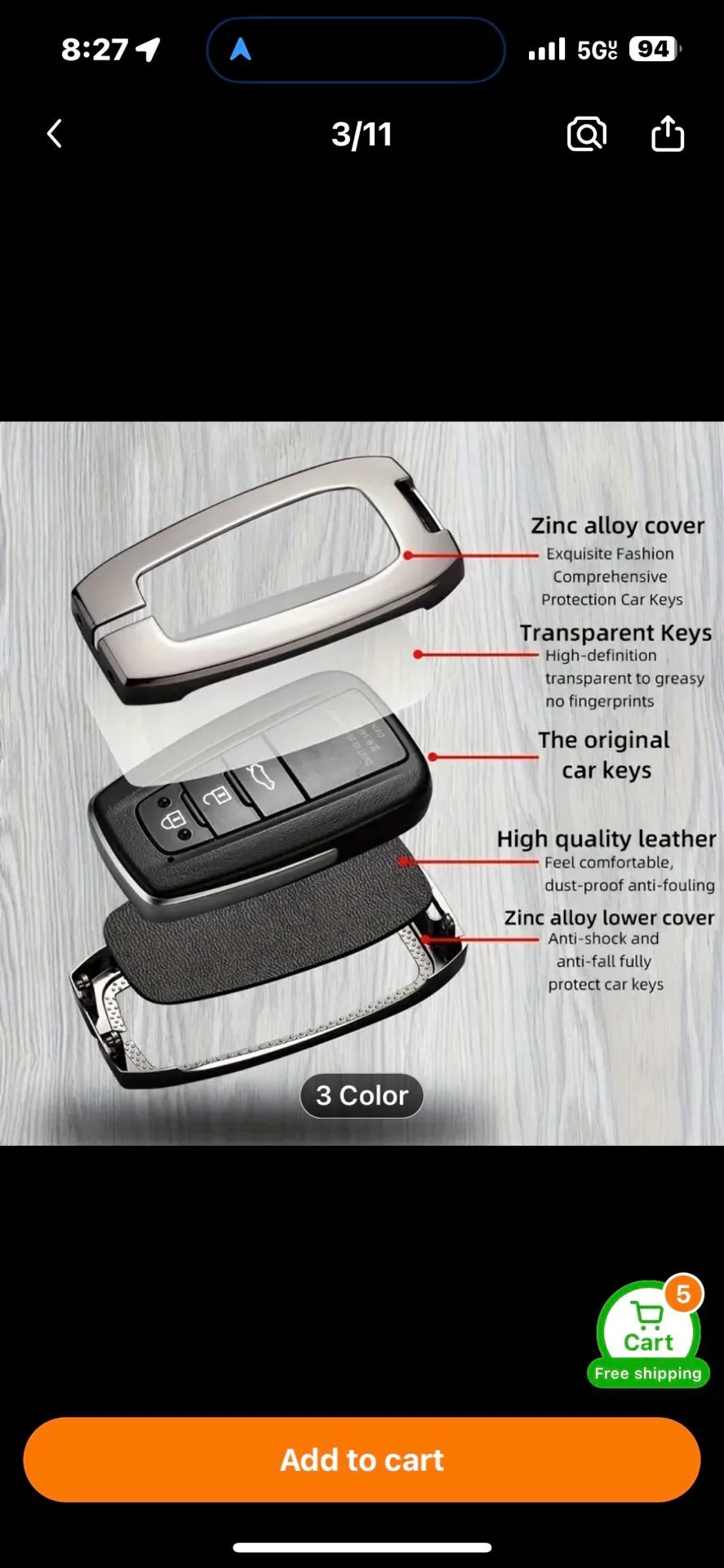 Car Remote Smart Key Cases For Toyota Camry PriusRAV4 image indicator(2)