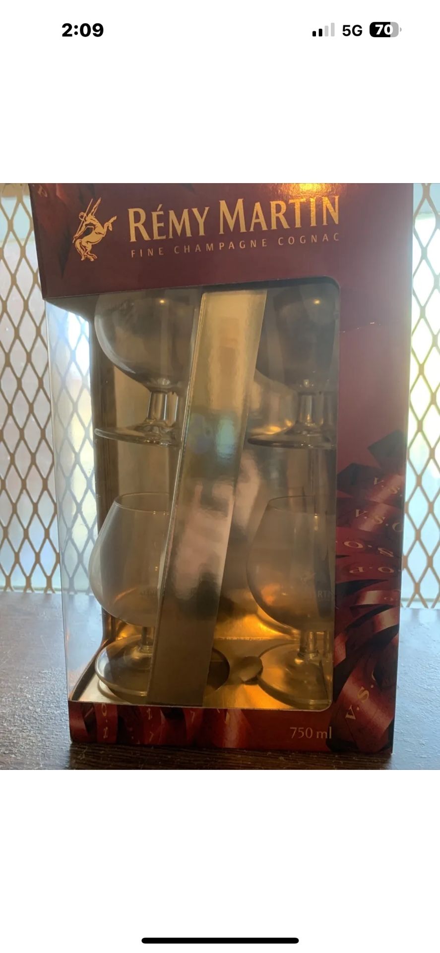 Remy Martin Cognac Snifter Rocks Glass. Combo Set