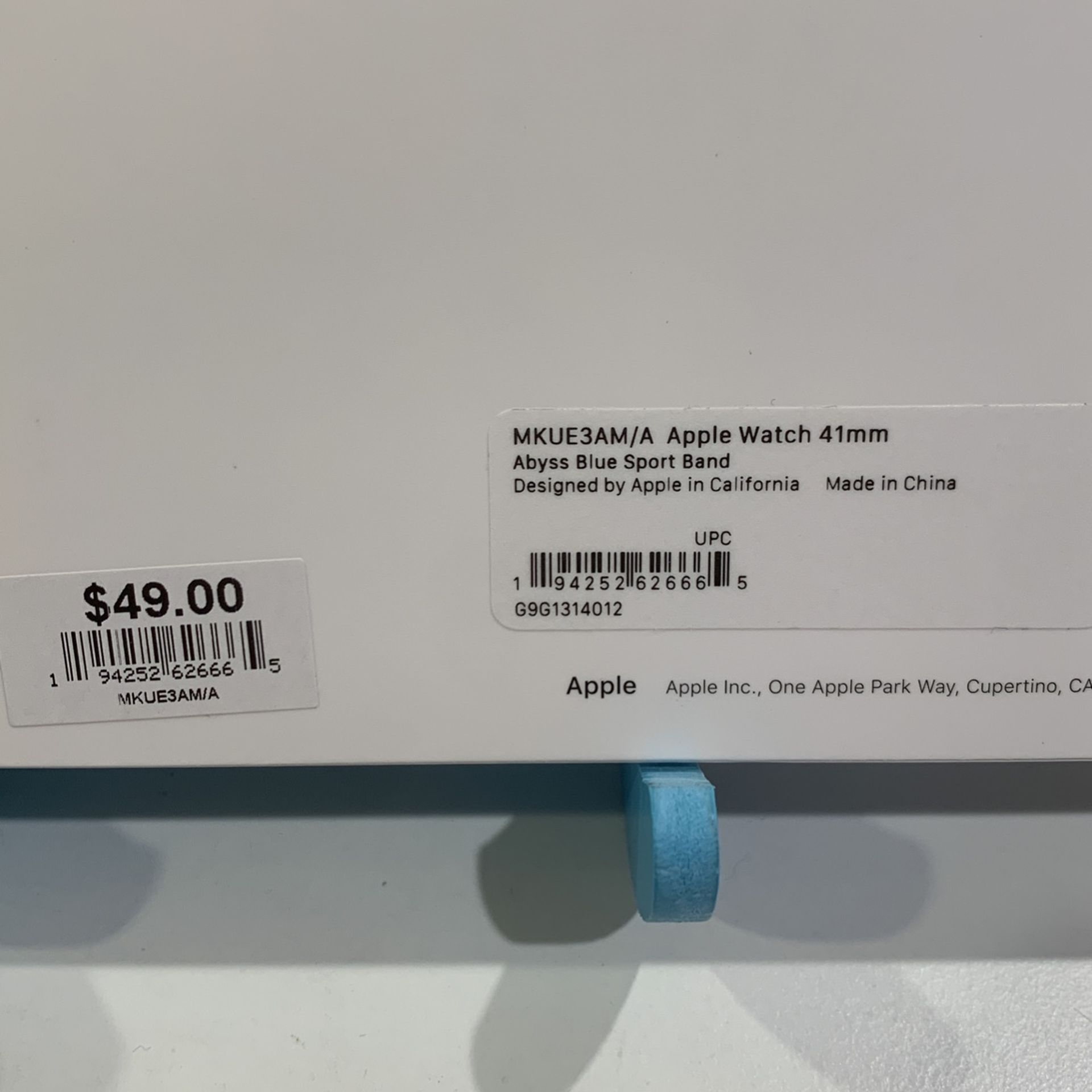 NEW!  Apple Sport Band 38mm 40mm 41mm OEM ~ Abyss Blue - photo 2