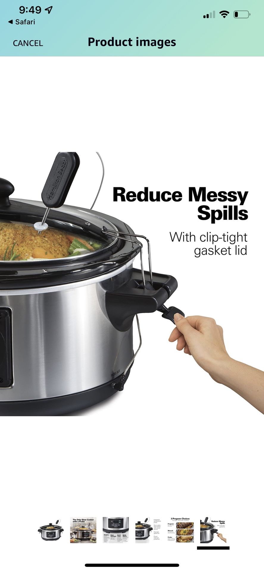 Hamilton Beach 6 Quart Slow Cooker - photo 4
