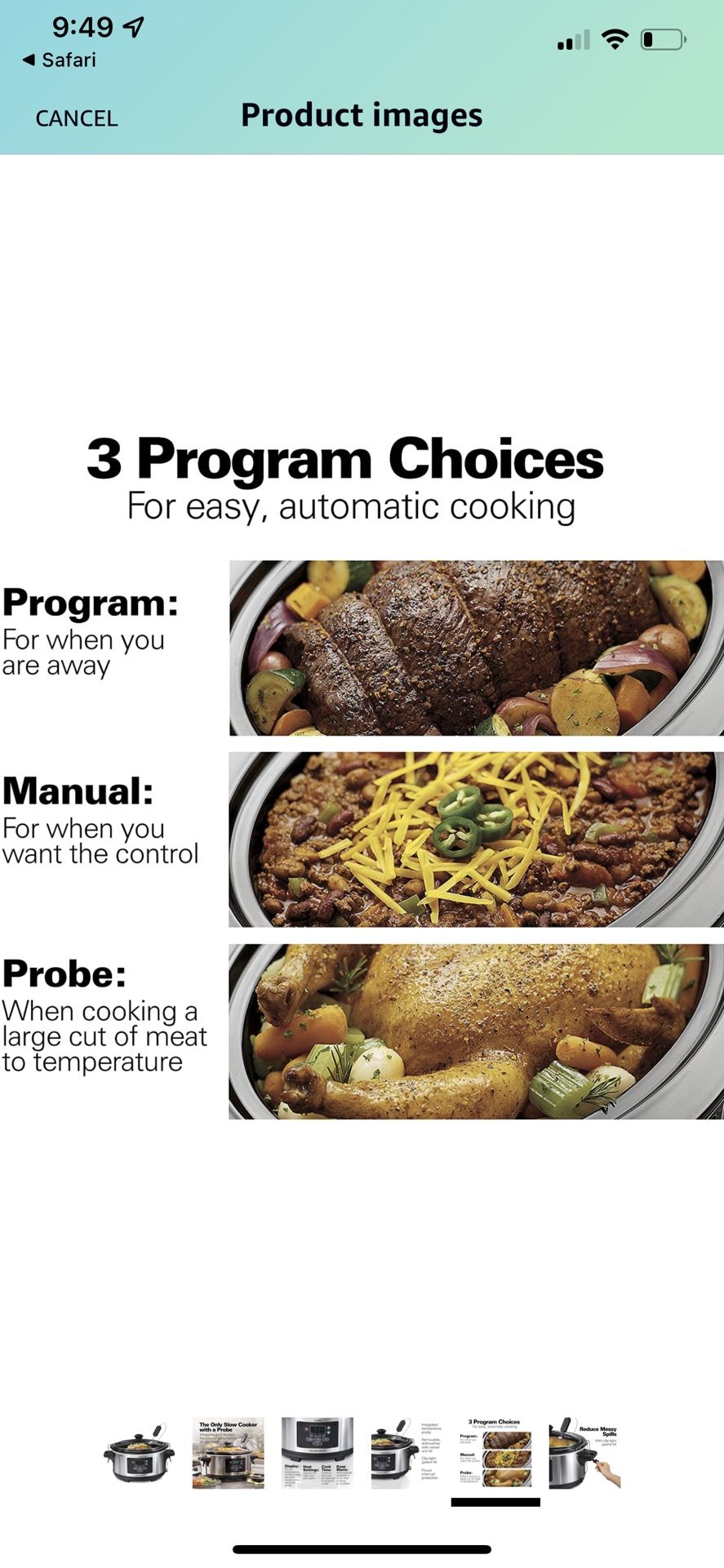 Hamilton Beach 6 Quart Slow Cooker - photo 5