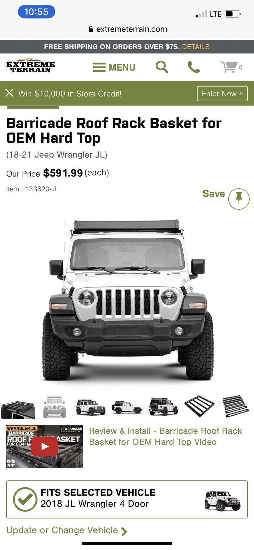 Barricade Roof Rack Basket Hard Top Jeep JL 🥕 - photo 3