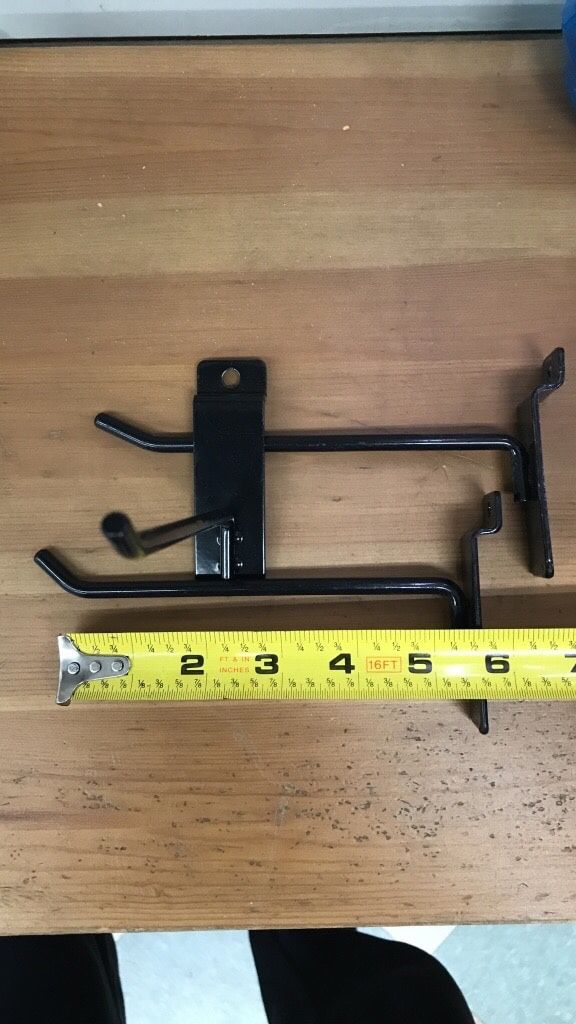 5” Slatwall Metal Hook- 90 Pieces / Black