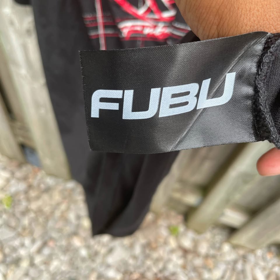Black red screen print size 3xl baggy fubu t-shirt - photo 5