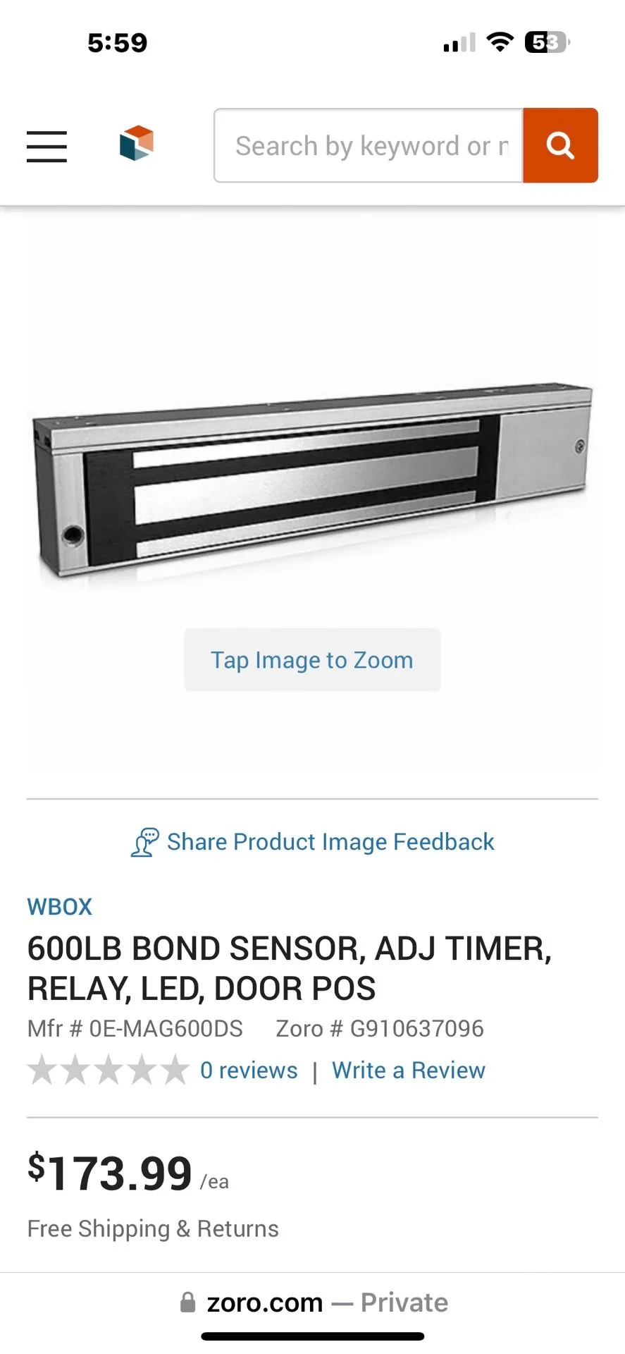 Wbox technology model: OE-MAG 600LB MFG Date : 05/2020 image indicator(4)