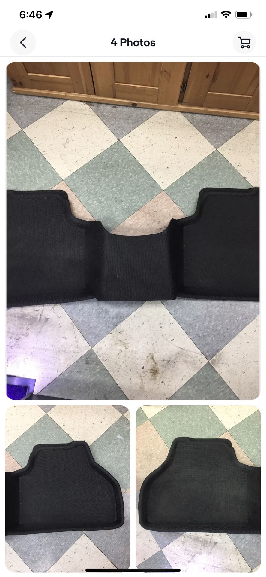 BMW X3/X4 Black Row 2 Maxpider 3D Classic Floor Mat 🥕