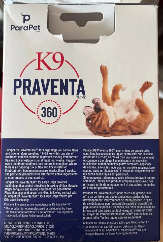 Dog Flea Treatment K9 Praventa 360 image indicator(2)