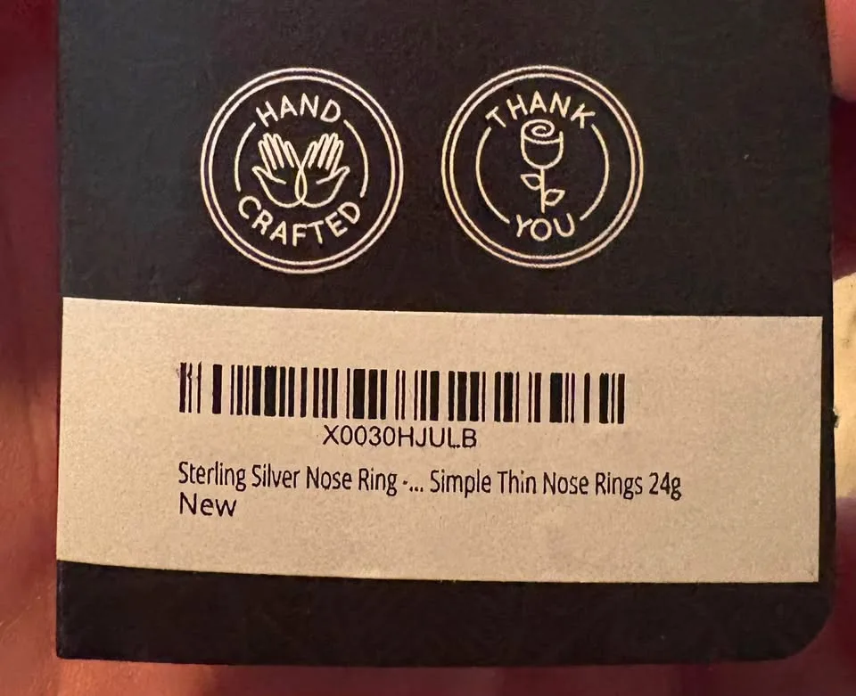 Nose Ring 24g White Opal image indicator(2)