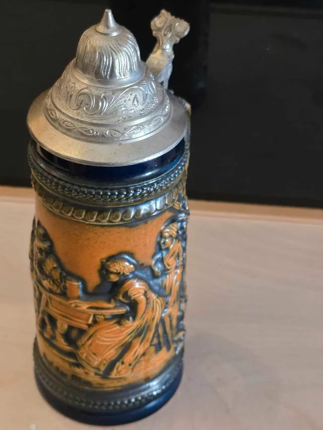 Vintage German Beer Stein Lidded thumbnail