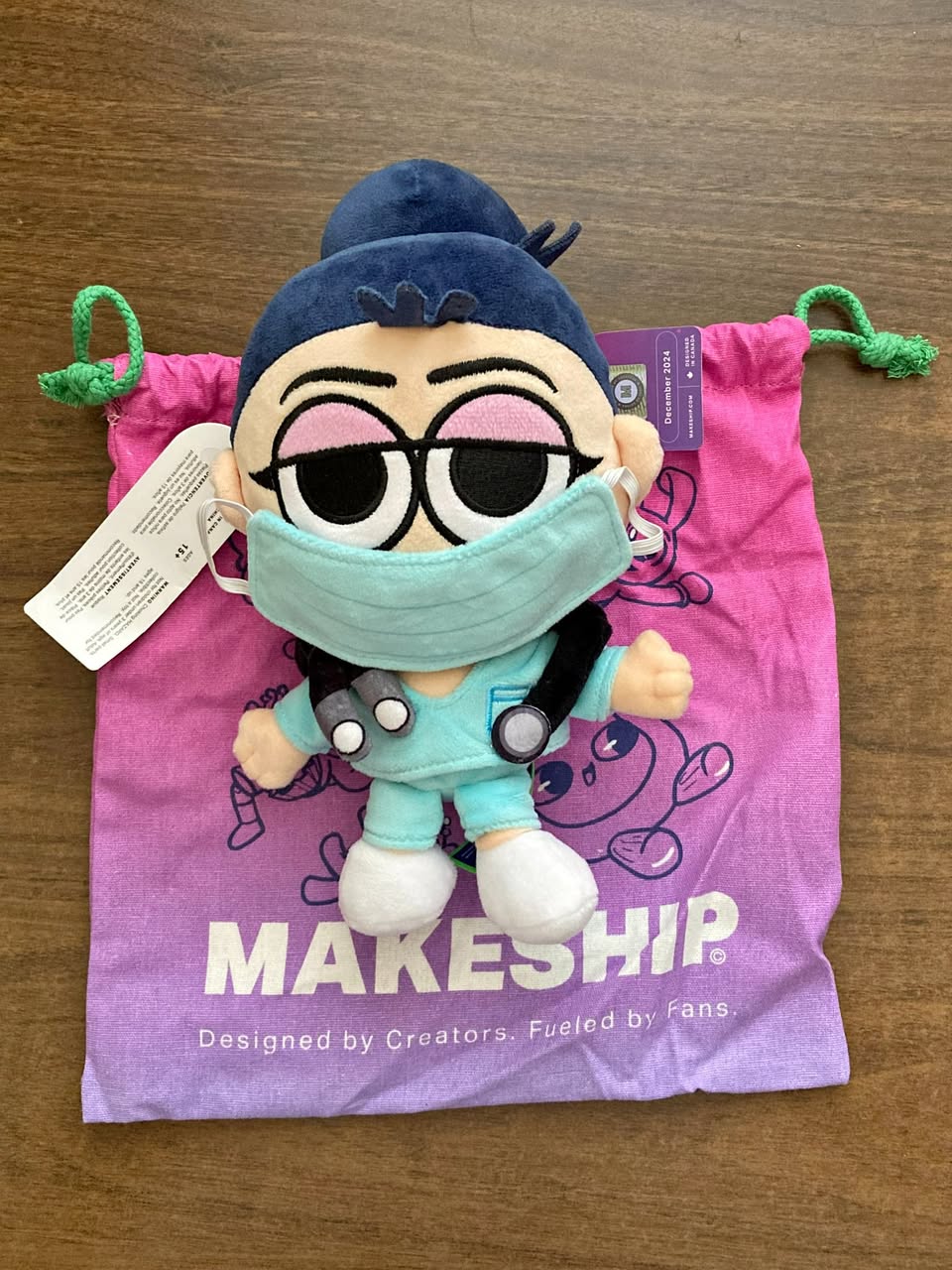 Authentic "Nurse Classic Plushie" by Makeship, Brand new