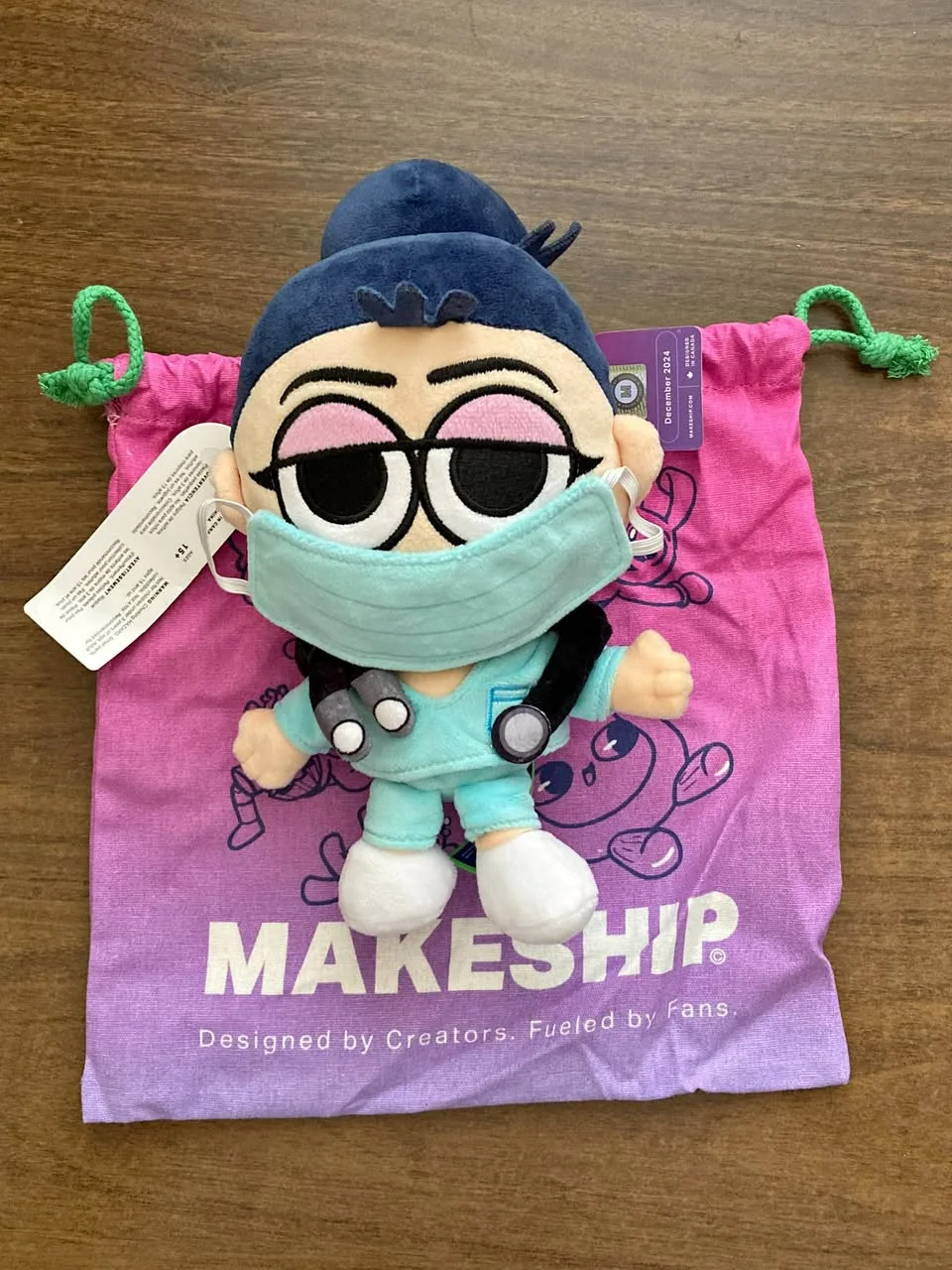 Authentic "Nurse Classic Plushie" by Makeship, Brand new thumbnail