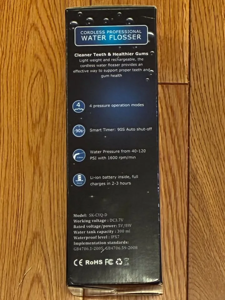 Siillk Water Flosser, Cordless, Professional, Brand new image indicator(4)