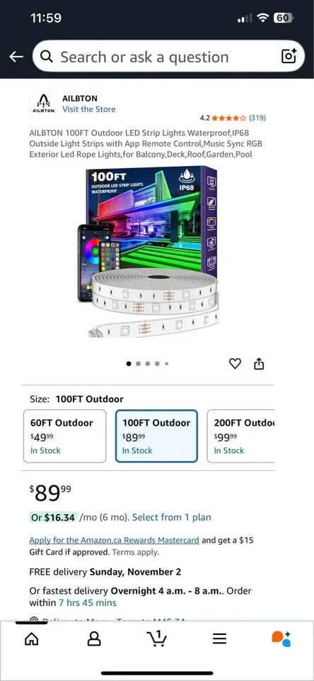 Outdoor LED Strip Lights Waterproof 100 ft image indicator(5)