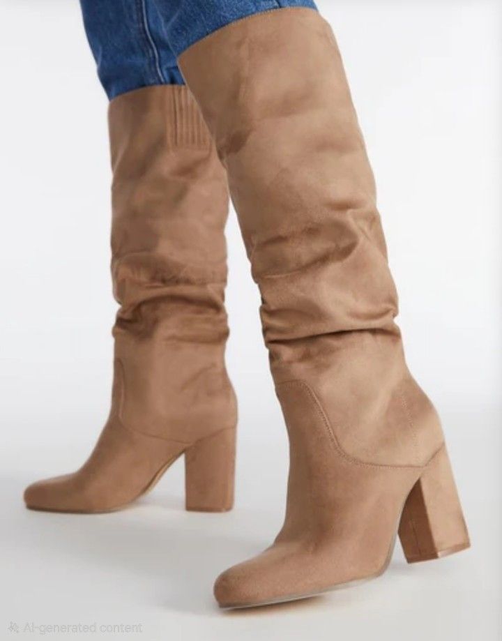 JUSTFAB Leona heeled boot, women's size 8, NEW IN BOX - photo 2