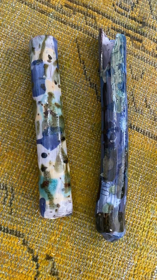 Weird art- Decorative Ceramic Cylinders image indicator(2)