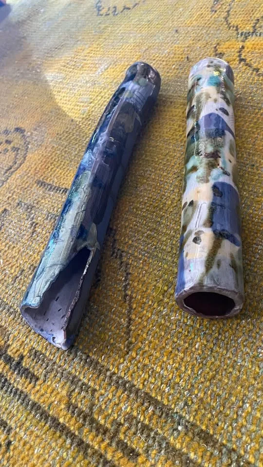 Weird art- Decorative Ceramic Cylinders image indicator(3)