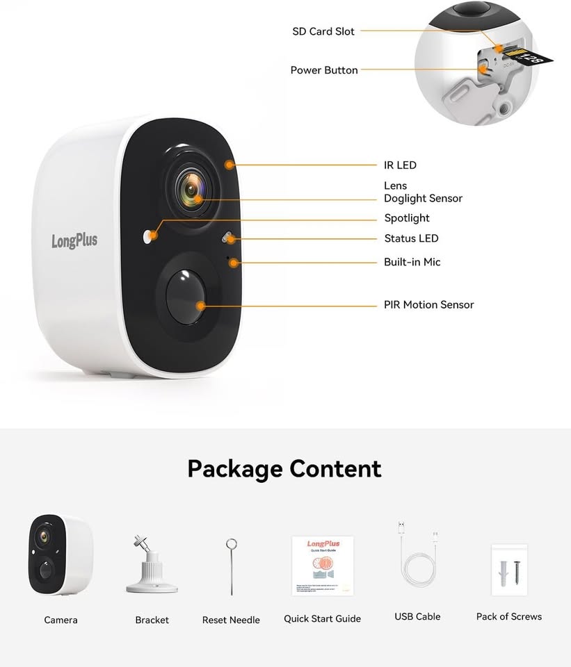 LongPlus Security Cameras Wireless Outdoor - photo 4