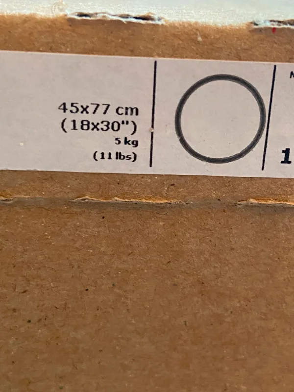 Ikea kitchen Adel door with glass image indicator(2)