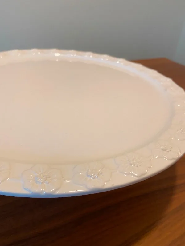 PEDESTAL CAKE STAND 2-piece Ceramic and glass Cake Dome image indicator(4)