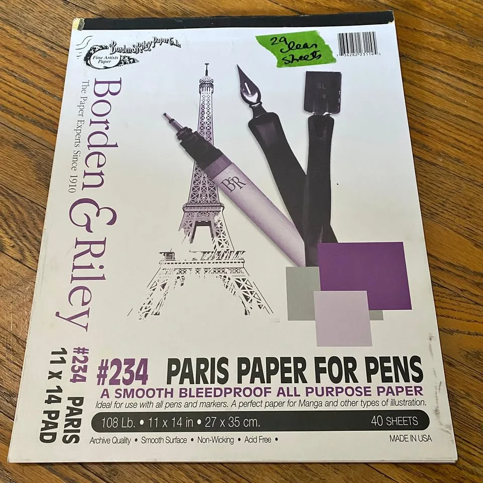Borden & Riley #234 Paris Paper For Pens 11 x 14 in.