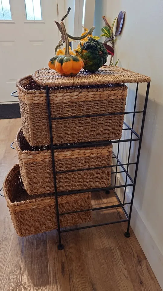 Three Drawer Wicker Chest image indicator(3)