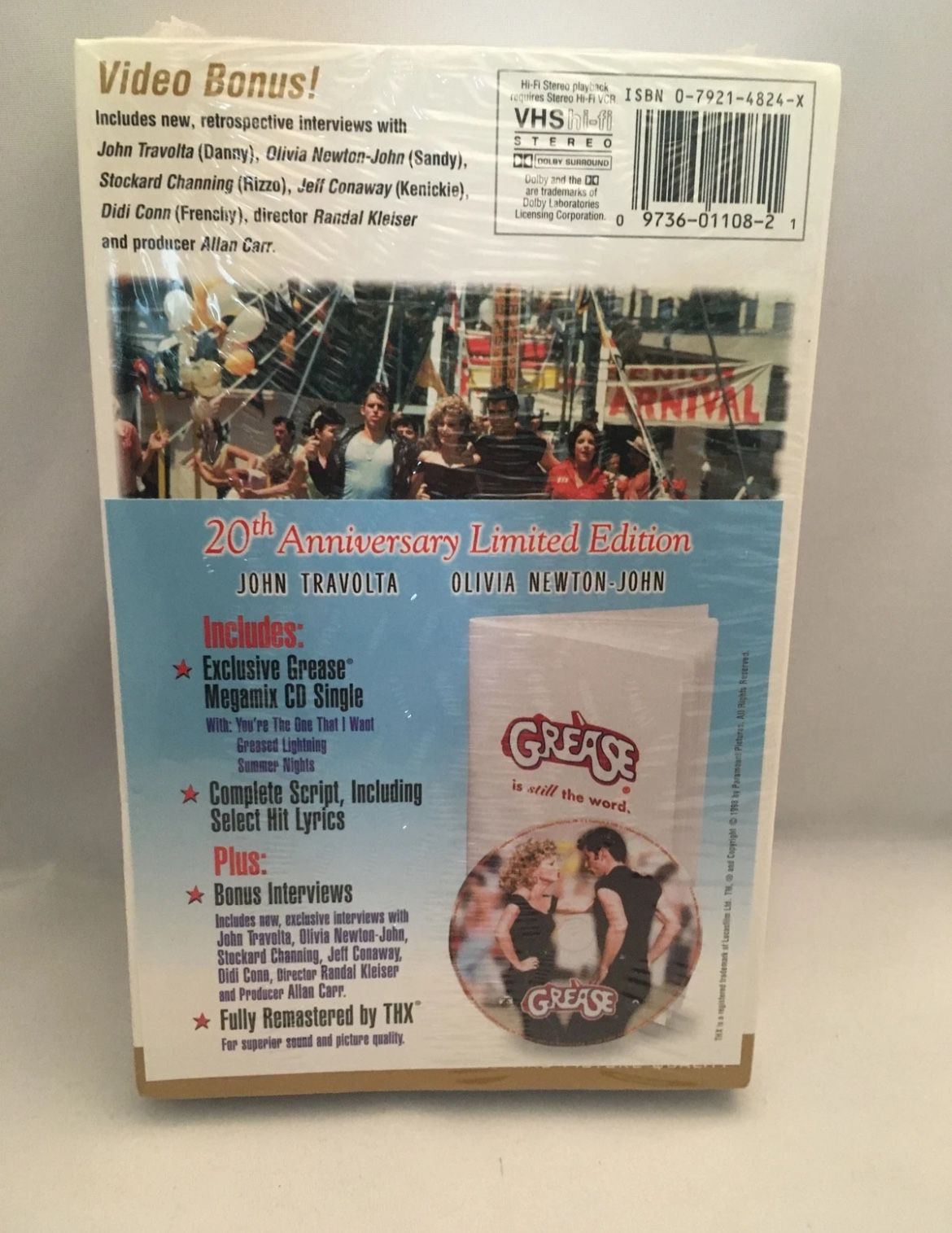 Grease (VHS, 1998, 20th Anniversary Edition) -SEALED- - photo 2