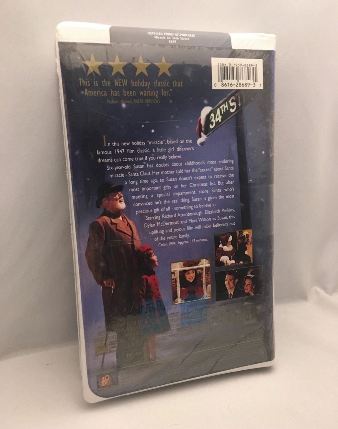 Miracle on 34th Street (VHS, 1995) -SEALED- - photo 2