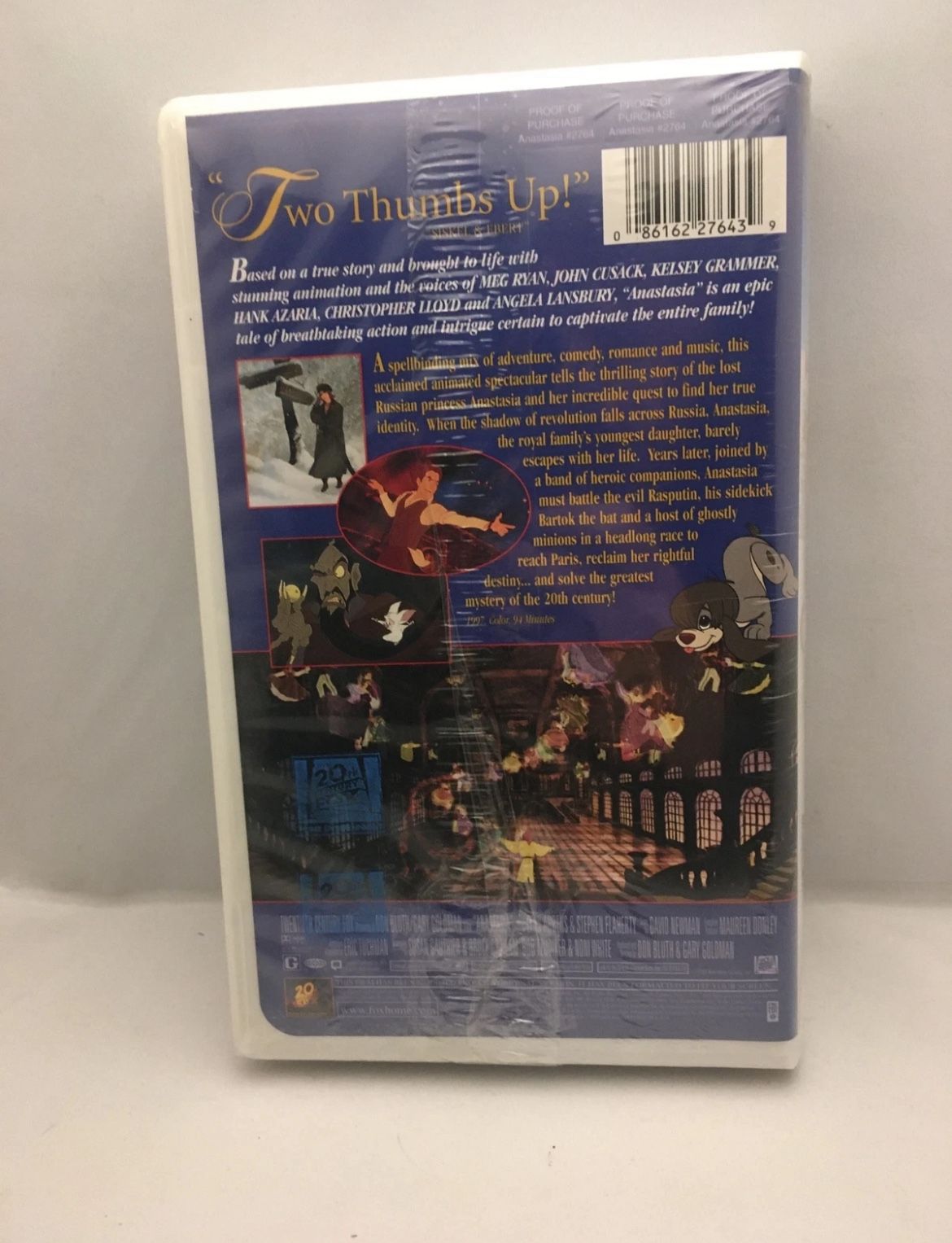 Anastasia (VHS, 1998) -SEALED- - photo 2