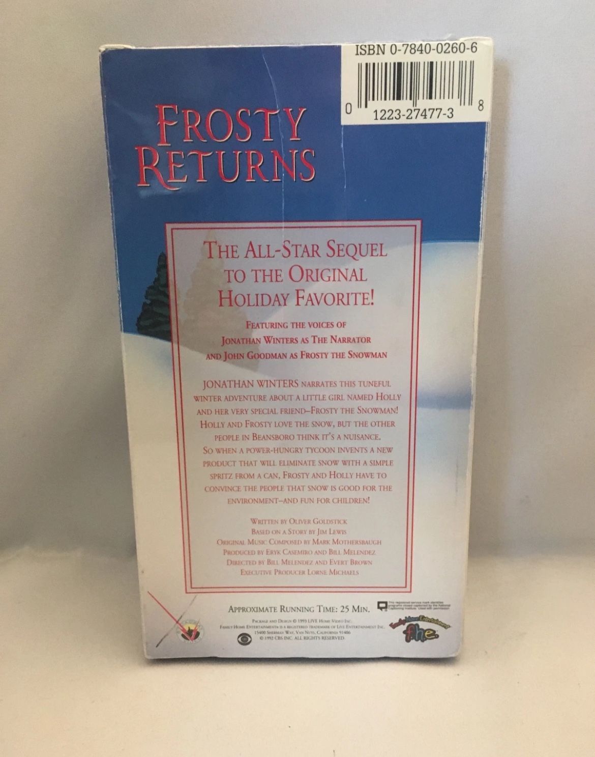 Frosty Returns (VHS, 1993) -SEALED- See description! - photo 2