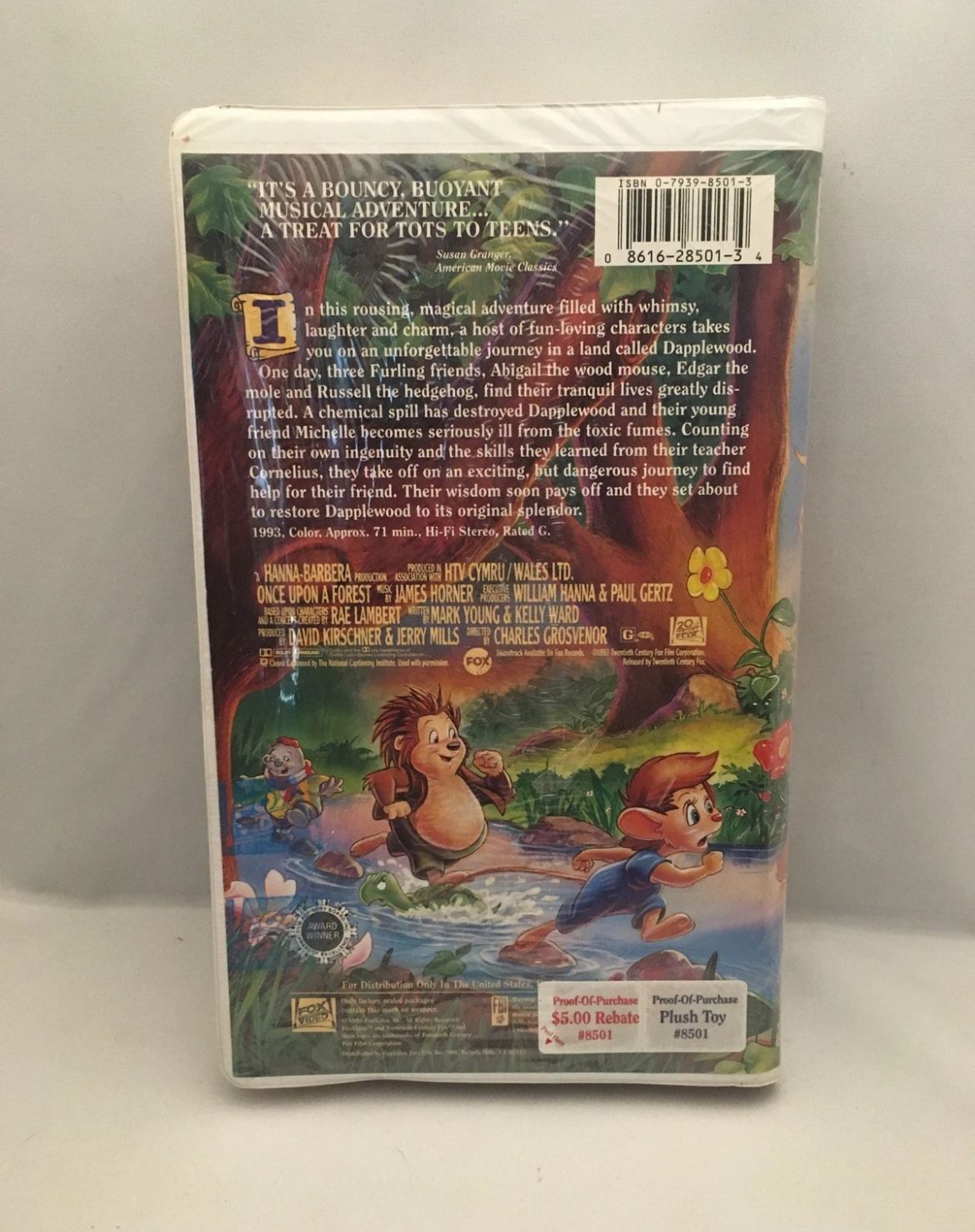Once Upon a Forest (VHS, 1993) - SEALED- see description - photo 2
