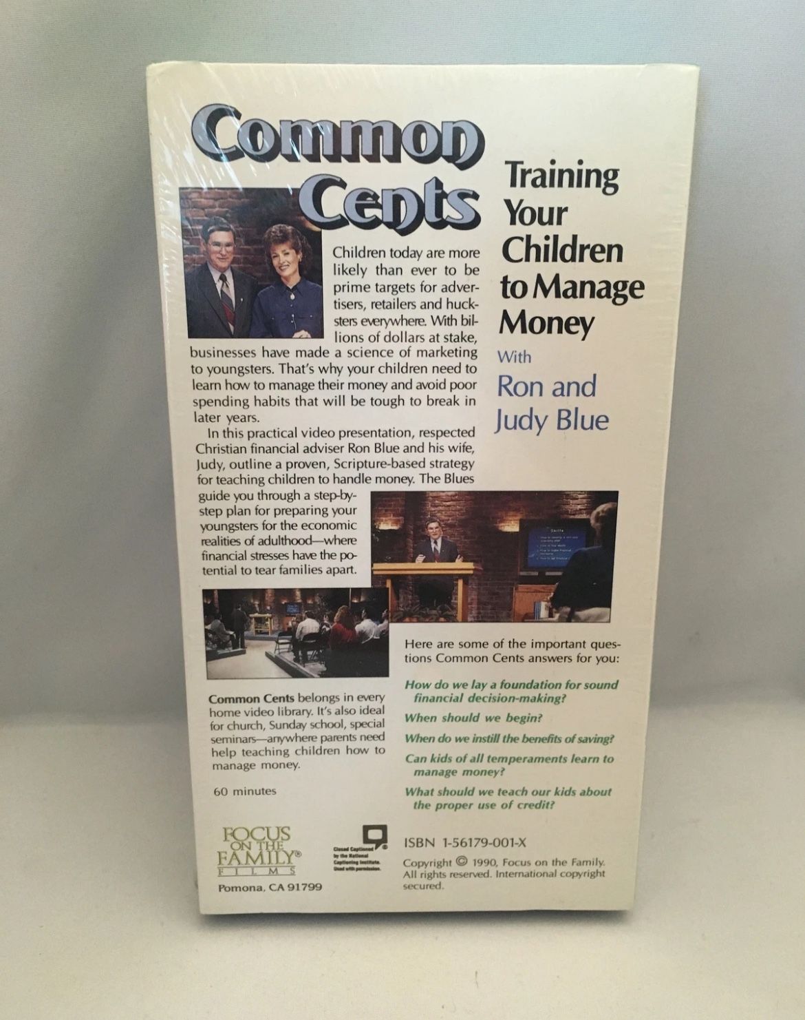 Focus on the Family Presents Common Cents VHS -SEALED- - photo 2