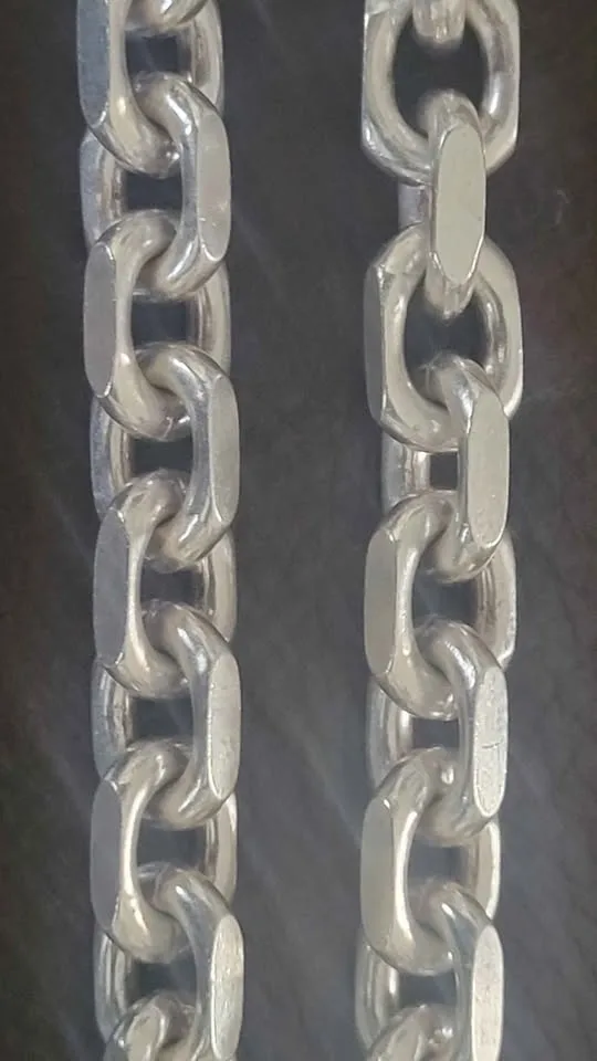 *UNIQUE* 141.5 Gram Sterling Silver 24" HERMES Link Chain image indicator(4)