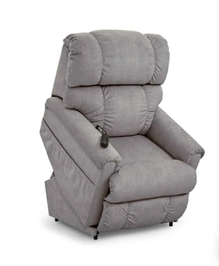 Light Blue/Grey LaZBoy Luxury-Lift Electronic Lift Recliner thumbnail