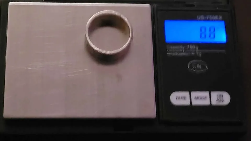 2 Silver Rings Made From Old Silver Coins image indicator(2)