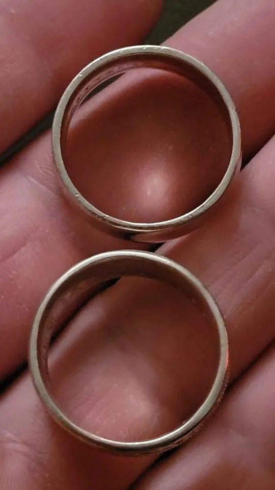 2 Silver Rings Made From Old Silver Coins image indicator(6)