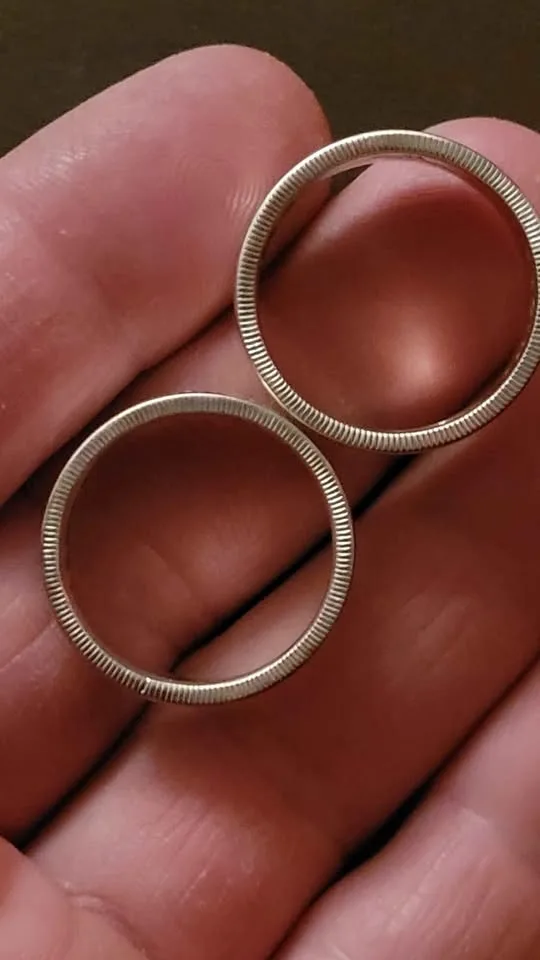 2 Silver Rings Made From Old Silver Coins image indicator(7)