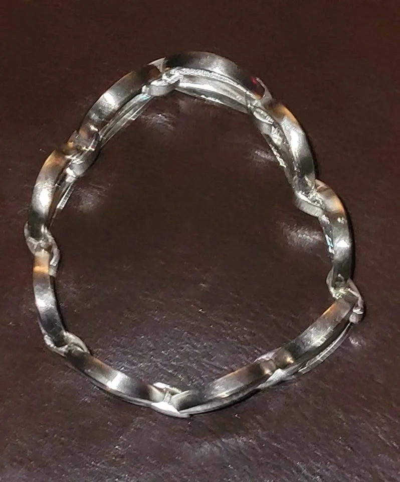 Unique Womens Bracelet - Solid Sterling Silver 44.9 grams image indicator(3)