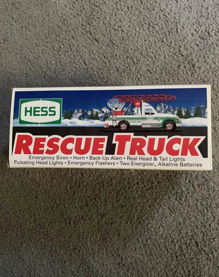 1994 HESS RESCUE TRUCK w/lights & sound -openbox- - photo 4