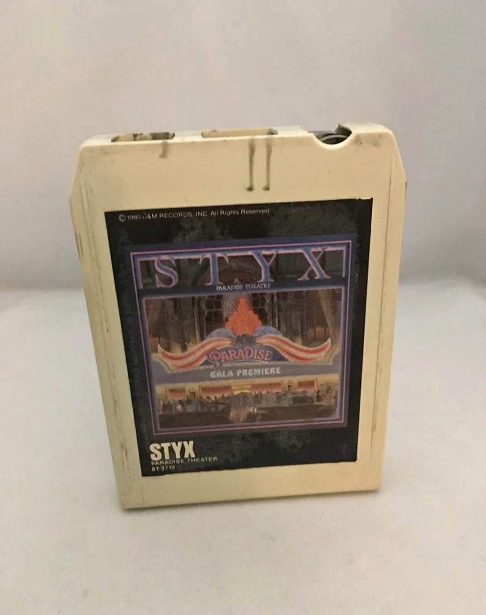 STYX Paradise Theater 8 Track -used- see description...