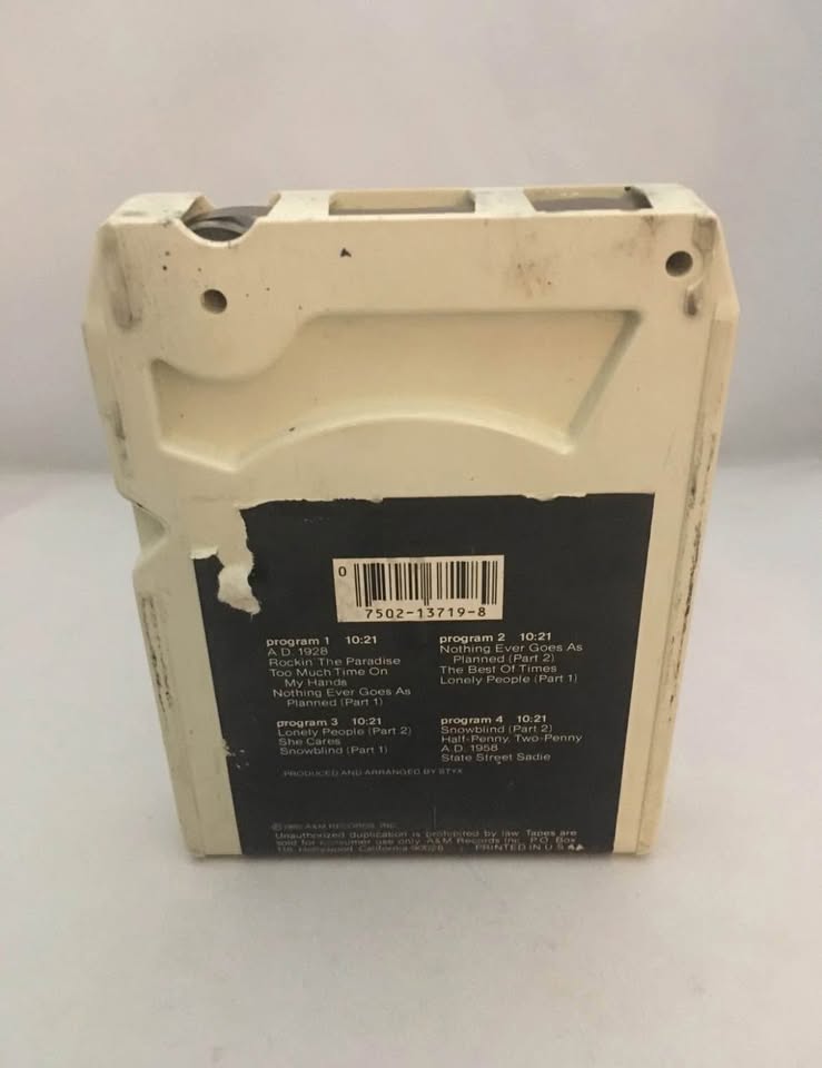 STYX Paradise Theater 8 Track -used- see description... - photo 2