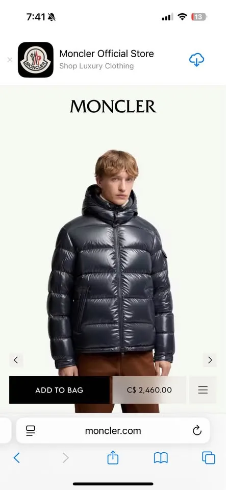 Moncler men’s down jacket image indicator(2)