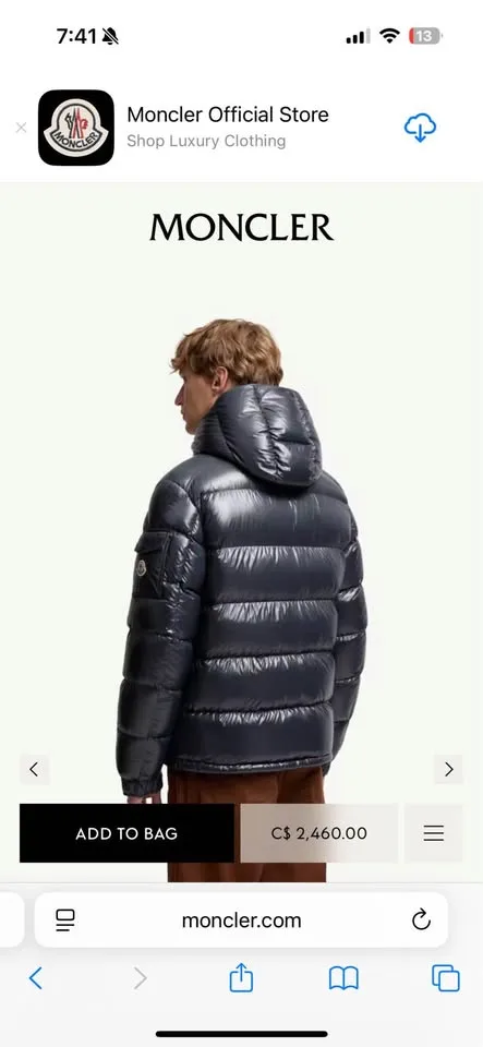 Moncler men’s down jacket image indicator(3)