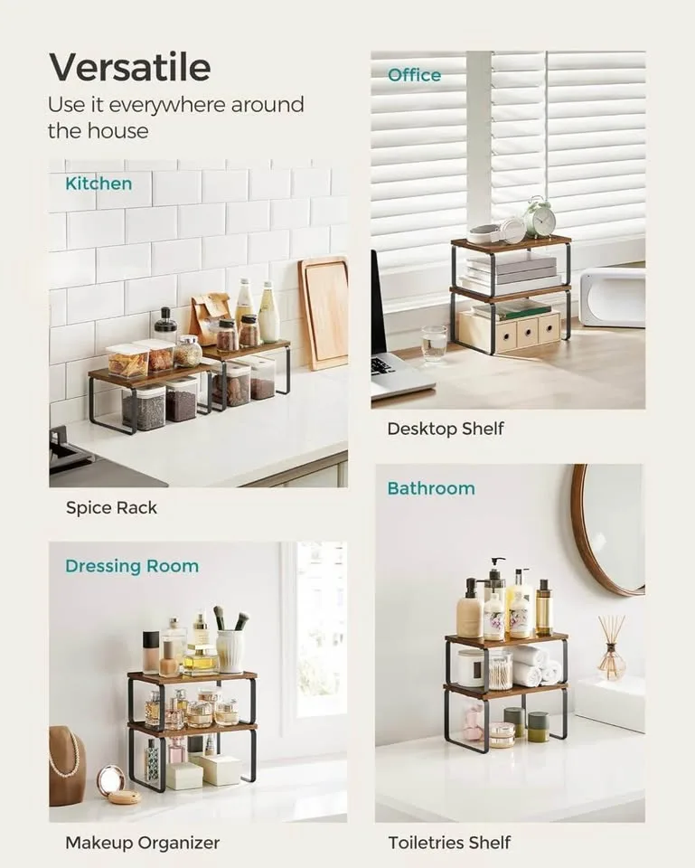 Cabinet Organizer Shelf Set – Brand New (Set of 2) image indicator(4)