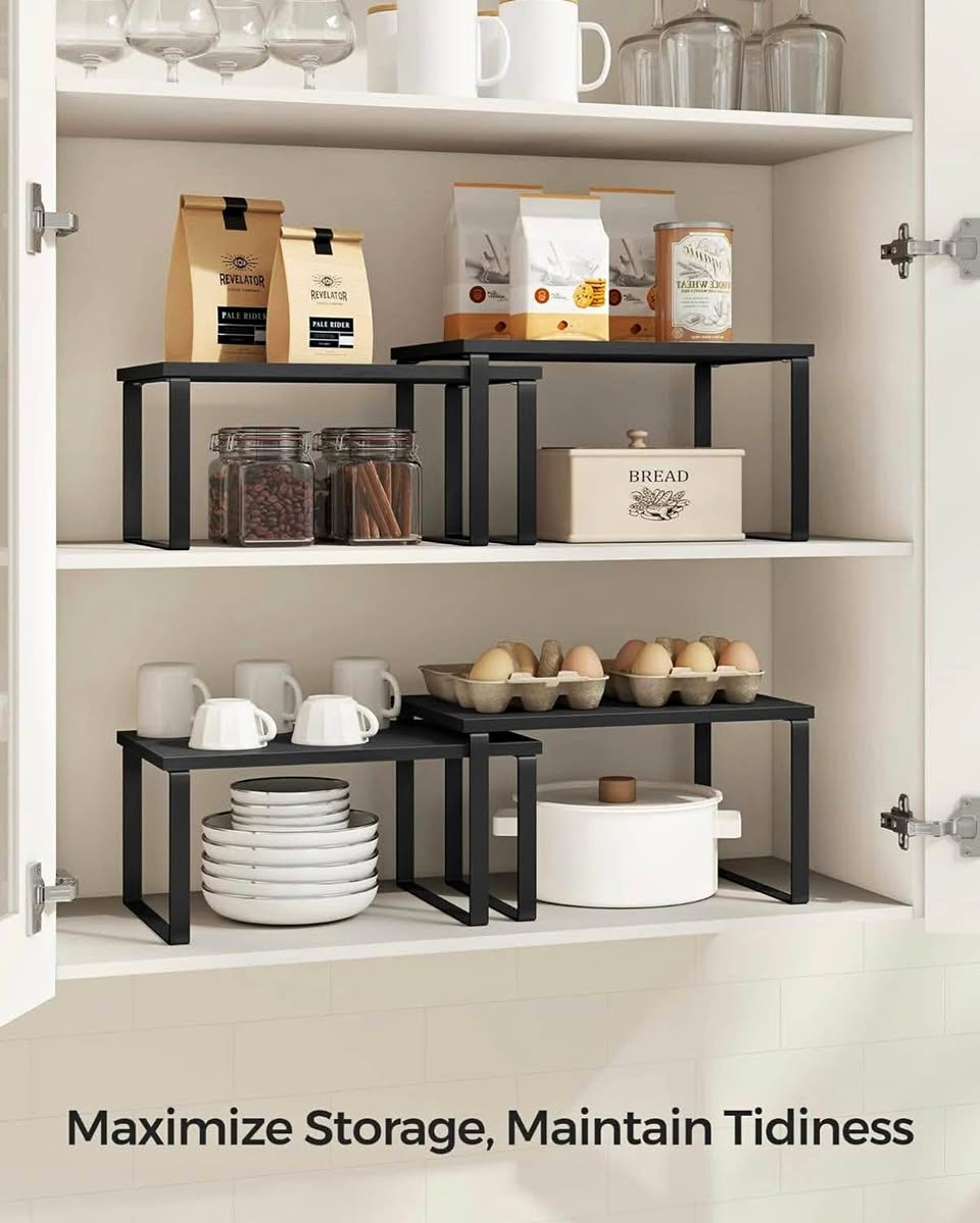 Cabinet Organizer Shelf Set – Brand New (Set of 4)