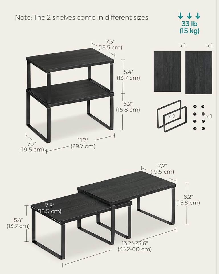 Cabinet Organizer Shelf Set – Brand New (Set of 4) - photo 3